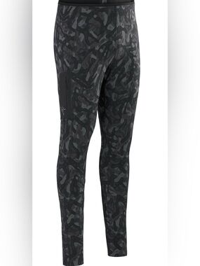 Arc'teryx Men's Black Grotto Base Layer Pants